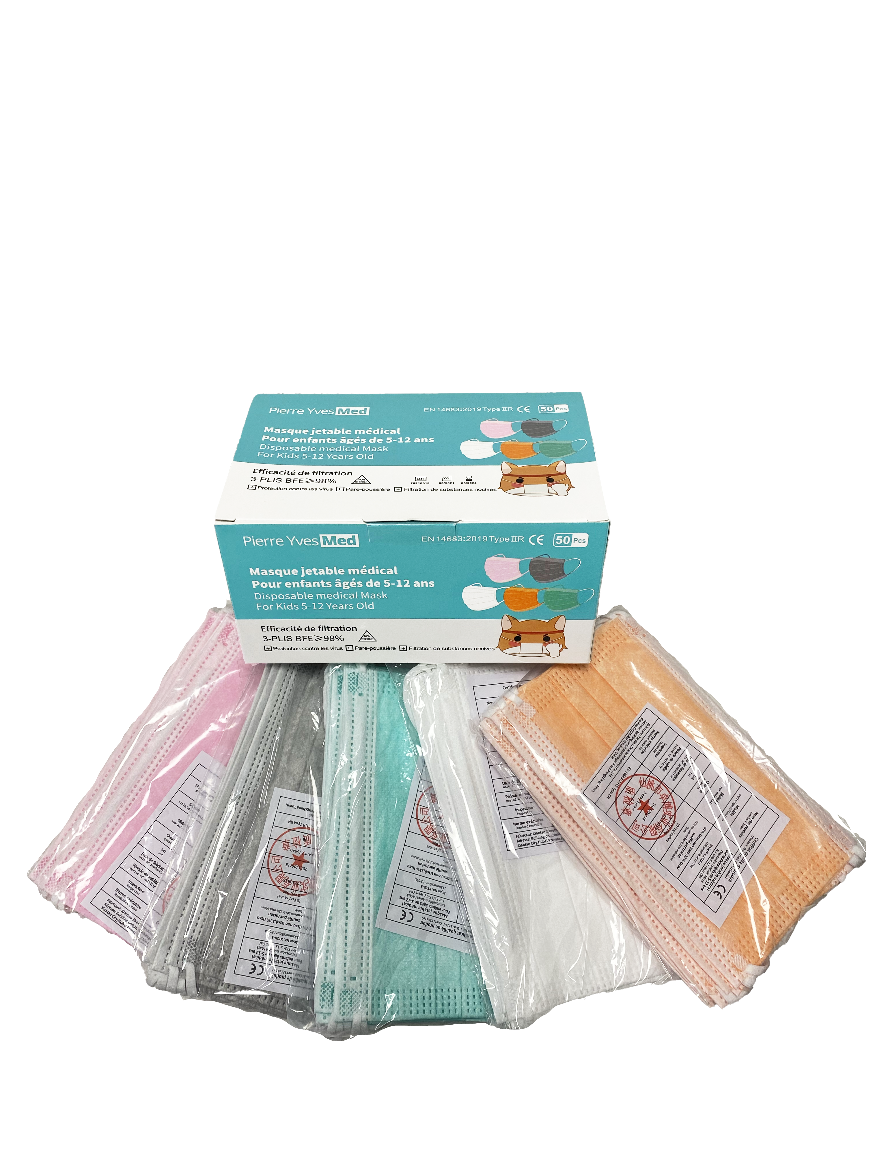 Masques Multicouleur enfant